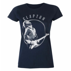 Tričko metal ROCK OFF Eric Clapton Vintage Photo NAVY TS černá L