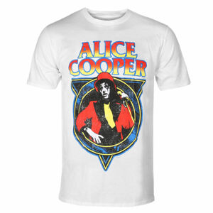 Tričko metal ROCK OFF Alice Cooper Snakeskin WHT černá S