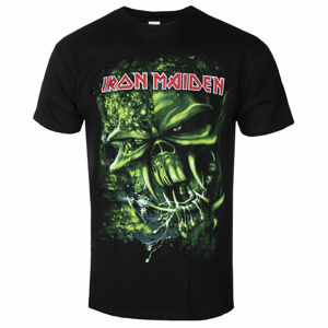 Tričko metal ROCK OFF Iron Maiden Final Frontier Green BL černá L