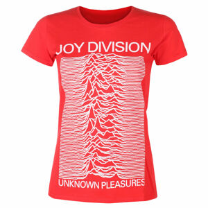 Tričko metal ROCK OFF Joy Division Unknown Pleasures FP RED černá S