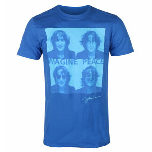 Tričko metal ROCK OFF John Lennon Glasses 4 Up BLUE černá XXL