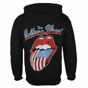 mikina s kapucí NNM Rolling Stones Tongue USA 78 černá XL
