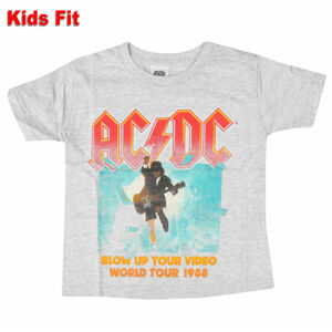 tričko dětské AC/DC - Blow Up Your Video - HEATHER - ROCK OFF - ACDCTS42BH 3-4