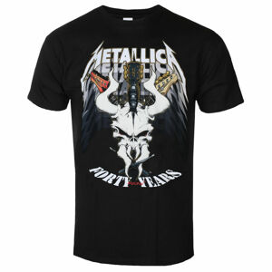 tričko pánské Metallica - 40th Anniversary Forty Years - BLACK - RTMTLTSBFOR M