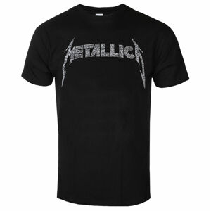 tričko pánské Metallica - 40th Anniversary Songs Logo - Black - RTMTLTSBSON S
