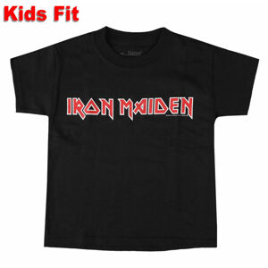 tričko dětské Iron Maiden - Logo - BLACK - ROCK OFF - IMTEE40BB 12-13