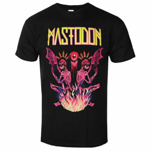 Tričko metal ROCK OFF Mastodon Double Brimstone Neon černá M