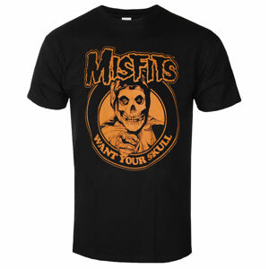 tričko pánské Misfits - Want Your Skull - BLACK - ROCK OFF - MISTS14MB S