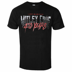 tričko pánské Mötley Crüe - 40 Years  - BLACK - ROCK OFF - MOTTEE44MB XL