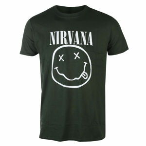 Tričko metal ROCK OFF Nirvana White Smiley černá 3XL