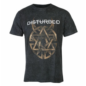 tričko pánské Disturbed - Riveted - Charcoal - ROCK OFF - DISTS24MDD XL