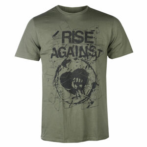 tričko pánské Rise Against - Tape - Military Green - KINGS ROAD - 20102223 XL