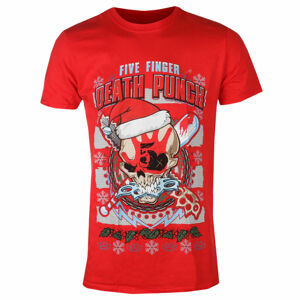 Tričko metal ROCK OFF Five Finger Death Punch Zombie Kill Xmas černá XXL