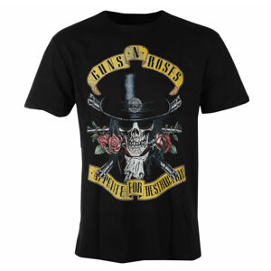 tričko pánské Guns N' Roses - TOP HAT SKULL - BLACK - AMPLIFIED - ZAV210H32 L