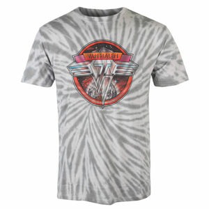 tričko pánské Van Halen - Chrome Logo Uni - GREY - ROCK OFF - VHTS12MDD XL
