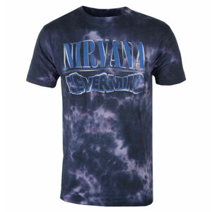 tričko pánské Nirvana - Nevermind Wavy Logo - PURP - ROCK OFF - NIRVTS32MDD M