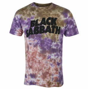 tričko pánské Black Sabbath - Wavy Logo - PURP - ROCK OFF - BSTS60MDD XL