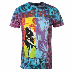 tričko pánské Guns N' Roses - Use Your Illusion - BLUE - ROCK OFF - GNRTS127MDD XL