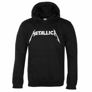 mikina s kapucí AMPLIFIED Metallica WHITE LOGO černá XXL