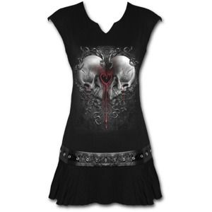 šaty dámské SPIRAL - LOVE AND DEATH - Black - T148F108 L