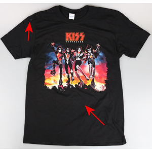 tričko pánské Kiss - Destroyer - PLASTIC HEAD - POŠKOZENÉ - MA158