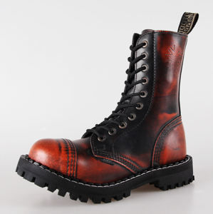 boty kožené dámské - - STEEL - 105/106 Orange 42