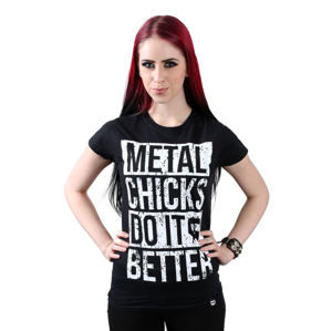 tričko hardcore METAL CHICKS DO IT BETTER Metal chicks černá S