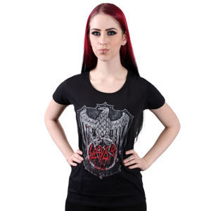 Tričko metal ROCK OFF Slayer Bloody Shield černá XXL