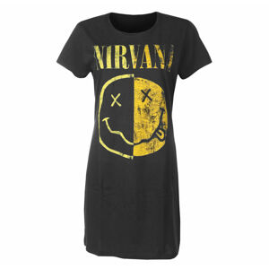 šaty AMPLIFIED Nirvana SPLICED SMILEY XS