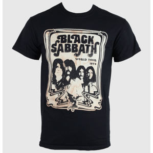 Tričko metal ROCK OFF Black Sabbath Concert Flyer černá M