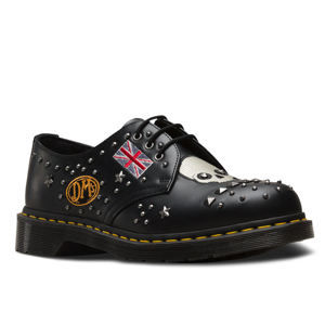 boty kožené Dr. Martens 3 dírkové černá 40