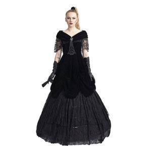 šaty dámské PUNK RAVE - Lady de la Morte - Q-273 BK L