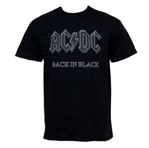 tričko metal LIVE NATION AC-DC Back In Black černá S