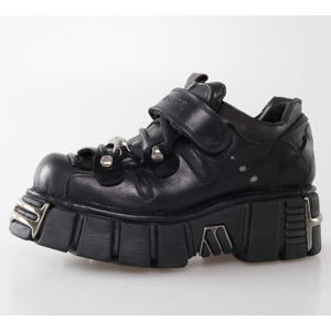 boty kožené NEW ROCK Bolt Shoes (131-S1) Black černá