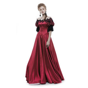 šaty dámské PUNK RAVE - Ruby Gothic - WQ-352 RD M