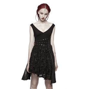 šaty dámské PUNK RAVE - Girl Stalker - WQ-384 BK XL-XXL