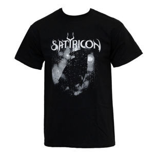 Tričko metal RAZAMATAZ Satyricon Black Crow On A Tombstone černá vícebarevná XL