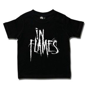 tričko metal Metal-Kids In Flames Logo černá 116