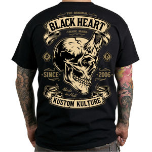 tričko street BLACK HEART DEVIL černá L