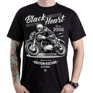 tričko street BLACK HEART MOTOR CYCLE černá XXL