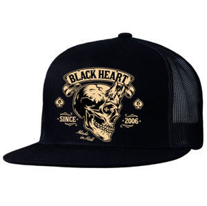 kšiltovka BLACK HEART - DEVIL SKULL - BLACK - 022-0048-BLK
