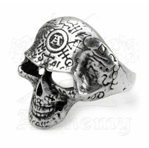 prsten Omega Skull ALCHEMY GOTHIC - R122 W