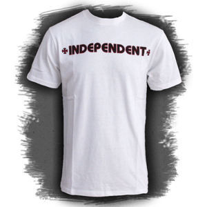 tričko pánské INDEPENDENT "Bar Cross" - TSBA WHITE