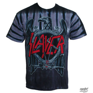 Tričko metal LIQUID BLUE Slayer Eagle černá šedá