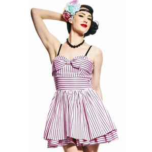 šaty dámské HELL BUNNY - Lala Dress - Pink - 4085 L