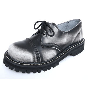 boty kožené KMM černá šedá bílá 38