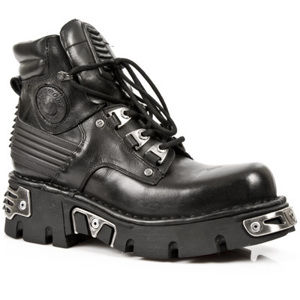 boty kožené NEW ROCK 924-S1 černá