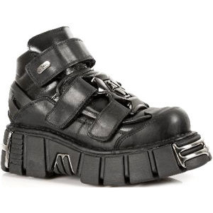 boty kožené NEW ROCK 285-S1 černá 46