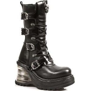 boty kožené NEW ROCK 8374-S1 černá