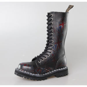 boty kožené dámské - - STEEL - (135/136 UK Black ) 45